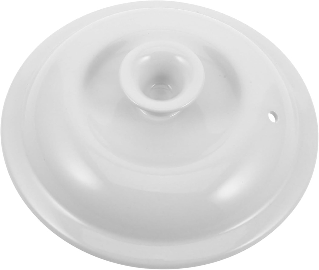 IMIKEYA Ceramic Round Pot Covers Slow Cooker Liner Lids Heat Retention Lid Replacement for Crockery Stew Pot Accessories
