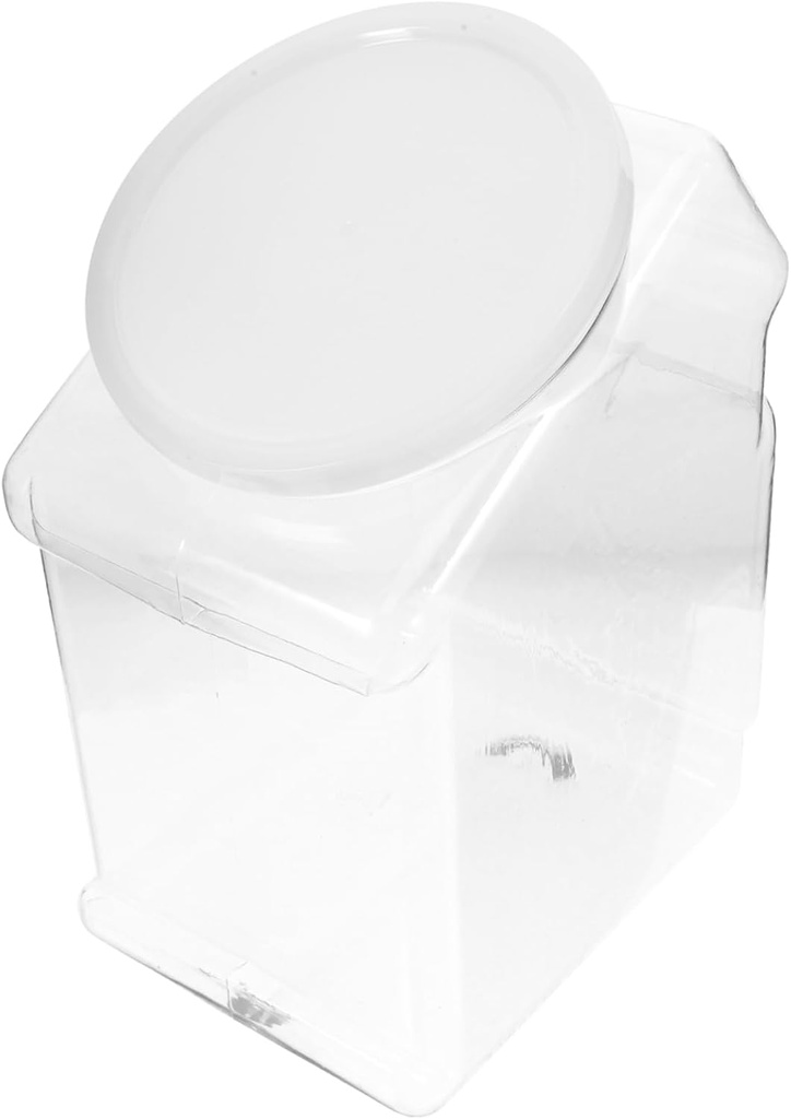 Clear Reusable Plastic Candy Jar with Airtight Lid Food Storage Container for Candy Cookies Jam and Honey Impact-resistant and Leakproof Design