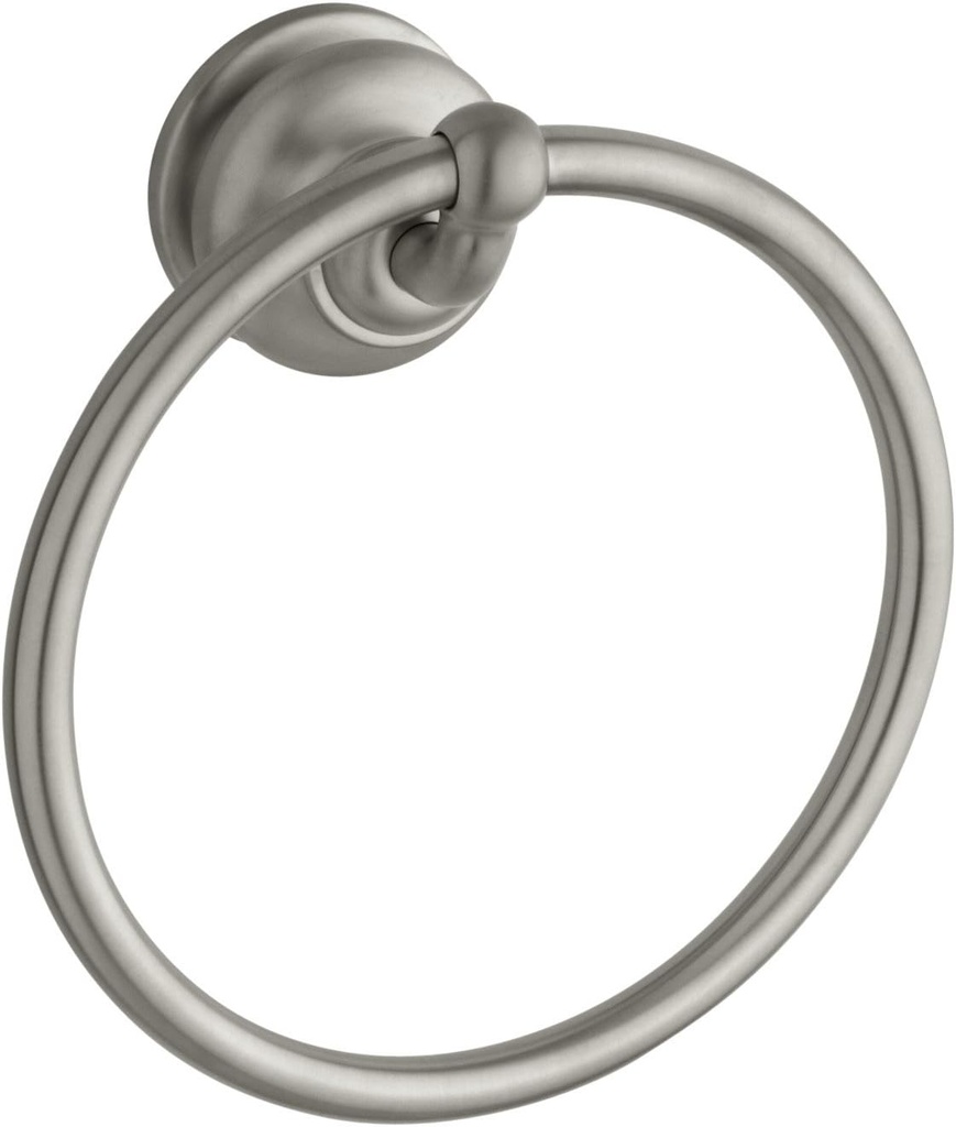 KOHLER K-12165-BN Fairfax Bathroom Towel Ring, Vibrant Brushed Nickel
