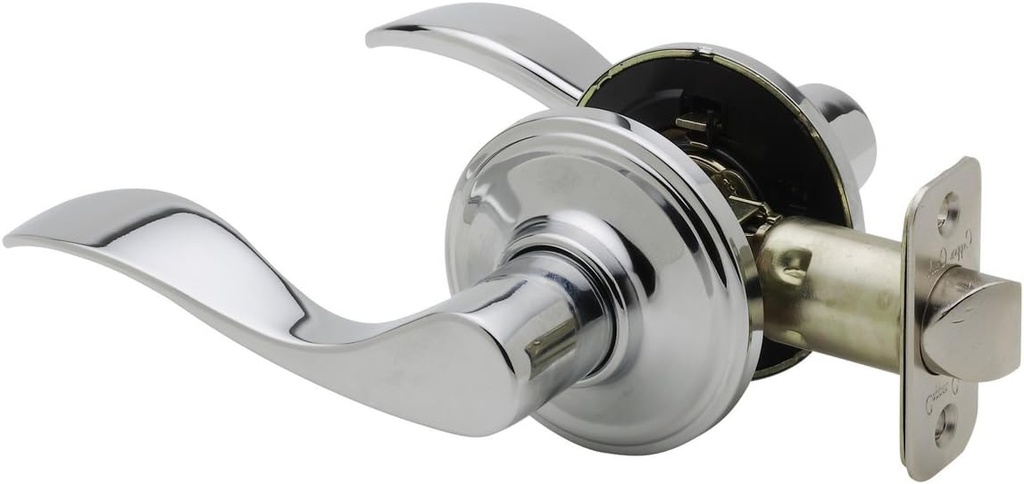 Copper Creek WL2220LHPS Waverly Passage Door Lever, Polished Stainless