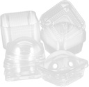 Mikinona 50pcs Individual Packaging Boxes Round Moon Cake Boxes Food-safe Containers for Cupcake Cookie Muffin Dessert Special Occasion