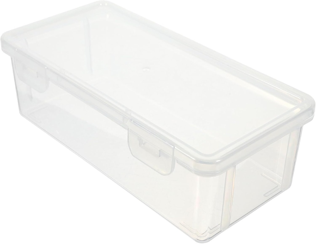 VICASKY Leakproof Bread Toast Box Food Grade Storage Container for Kitchen and Fridge Transparent Crisper Bin for Fresh Fruit Snacks Airtight Preservation Holder