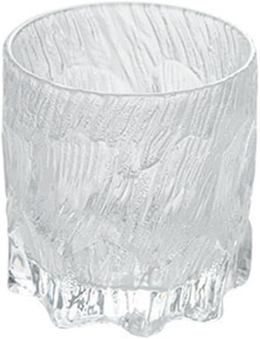 250Ml/8.5oz tree-patterned transparent glass cup, household high-temperature resistant fruit juice beverage cup - short version