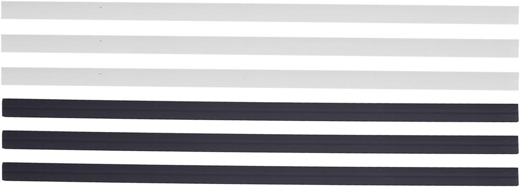 Coffee Pod Holder, Wall Mount Coffee Pod Holder, PVC Strips Storage Solution for Coffee Capsules, 20pcs Capacity, Adhesive Installation for Small Kitchens (3 Black + 3 White)