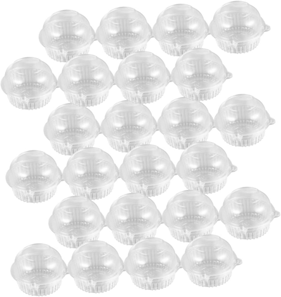 100pcs Clear Cupcake Boxes Transparent Cat Shaped Packaging for Muffins Cookies and Treats for Bakeries Parties and Homemade Desserts