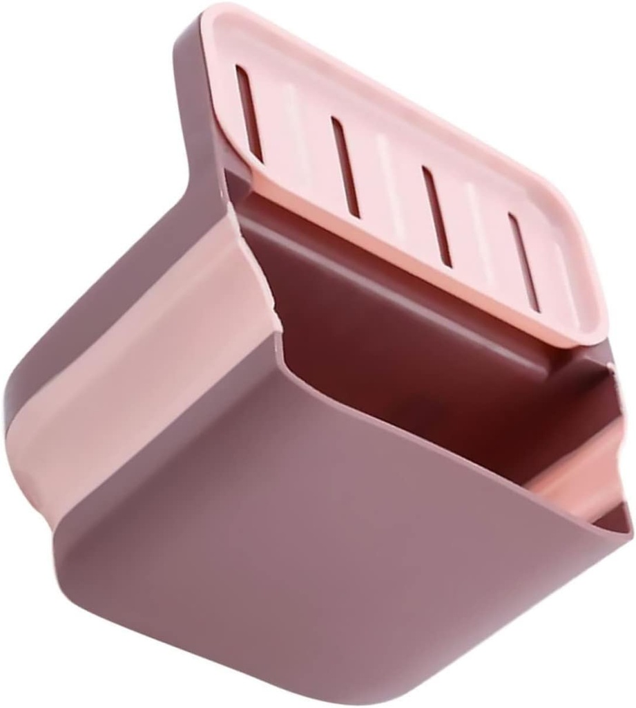 Cabilock Folding Hanging Basket Kitchen Fruit Basket Color Pink for Straining Rinsing