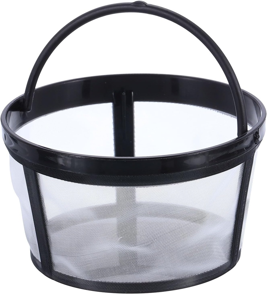 uxcell 4 Cup Coffee Filter Basket, Reusable Coffee Filter Brew Basket Replacement, Coffee Maker Filter Basket with Closed Bottom, White