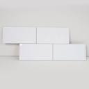 COLAMO Luxury 6"×12" Swatch Peel and Stick Backsplash,Glossy Pure White Backsplash for Kitchen Wall,Self Adhesive Faux Marble Tile, Stick on Accent Wall Brick Tile for Bedroom,RV,Laundry