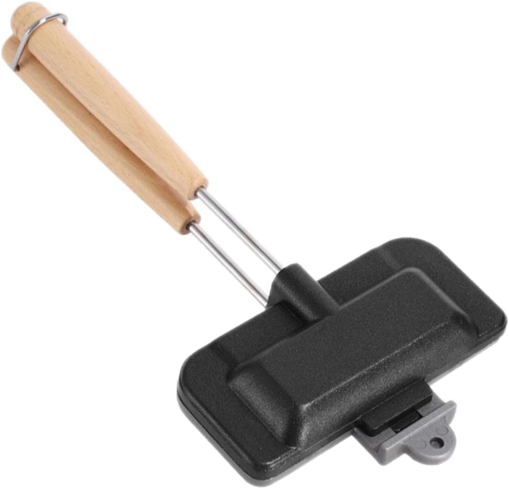 Non-Stick Grill Pan for Sandwiches Double-Sided Cooking Tool for Breakfast Easy Clean Design for Toasts Eggs and More for Home and Outdoor Use