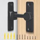 XOOL Heavy Duty 90 & 180 Degree Barn Door Lock, Lock Latch for Door, Garden, Bathroom, Garage, Window, Outdoor