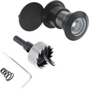 Solid Brass Door Viewer Peephole Drill Bit Set for 1.56inch to 2.24inch Doors Thickness Home Office Hotel Security Peek