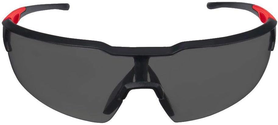 Milwaukee Anti-Fog Safety Glasses Tinted Lens Black/Red Frame 1 pc. - Case of: 1;