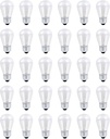 30 Pack S14 Outdoor String Light Bulbs Set orange, 120V 11W Clear Outdoor Patio Vintage Light Shatterproof Bulbs