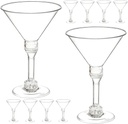 50pcs Disposable Plastic Glasses Elegant Wine Goblet Cups for Wedding Party Dessert Ice and Decorations