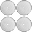 ACKLLR 4 Pack French Press Replacement Filter Screen,Reusable Stainless Steel Mesh Filters for Universal 1000 ml / 34 oz / 8 cup French Press Coffee Makers