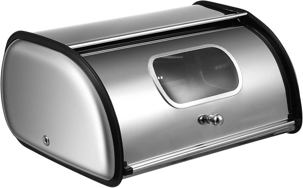 Luxshiny Bread Box Airtight Lid Multi-function Kitchen Organizer for Home Bakery Use Compact for Fresh Bread Storage