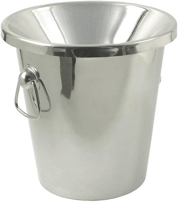 Wine Enthusiast Stainless Steel Spittoon for Wine Tasting – Sleek Premium Wine Dump Bucket for Parties, Events & More