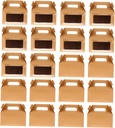 OUNONA Strong Kraft Paper Cake Boxes 20pcs Portable Dessert Carrier Bakery Boxes Food Packing Box for Sale
