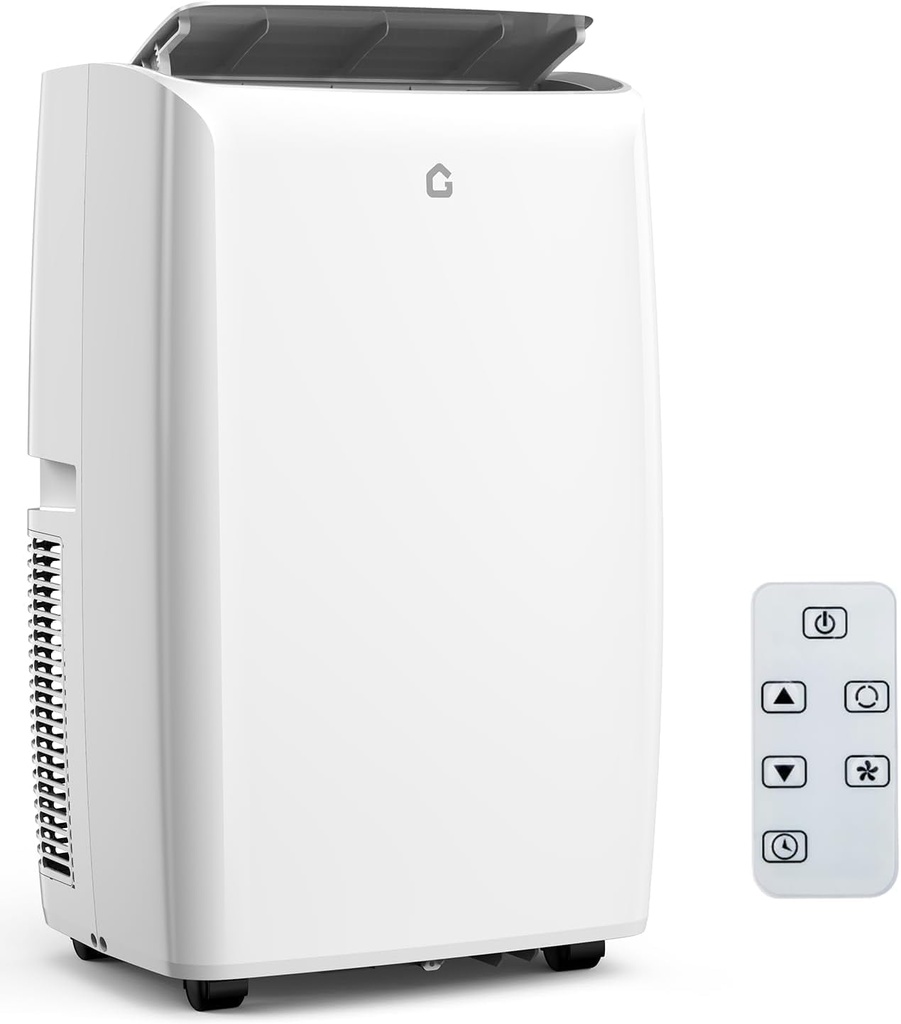 14000 BTU Portable Air Conditioner - 3 in-1 AC Unit with Dehumidifier & Fan, Cools Up to 750 Sq Ft, Quiet 52dB, Easy Install Kit for Home/Garage/Apartment