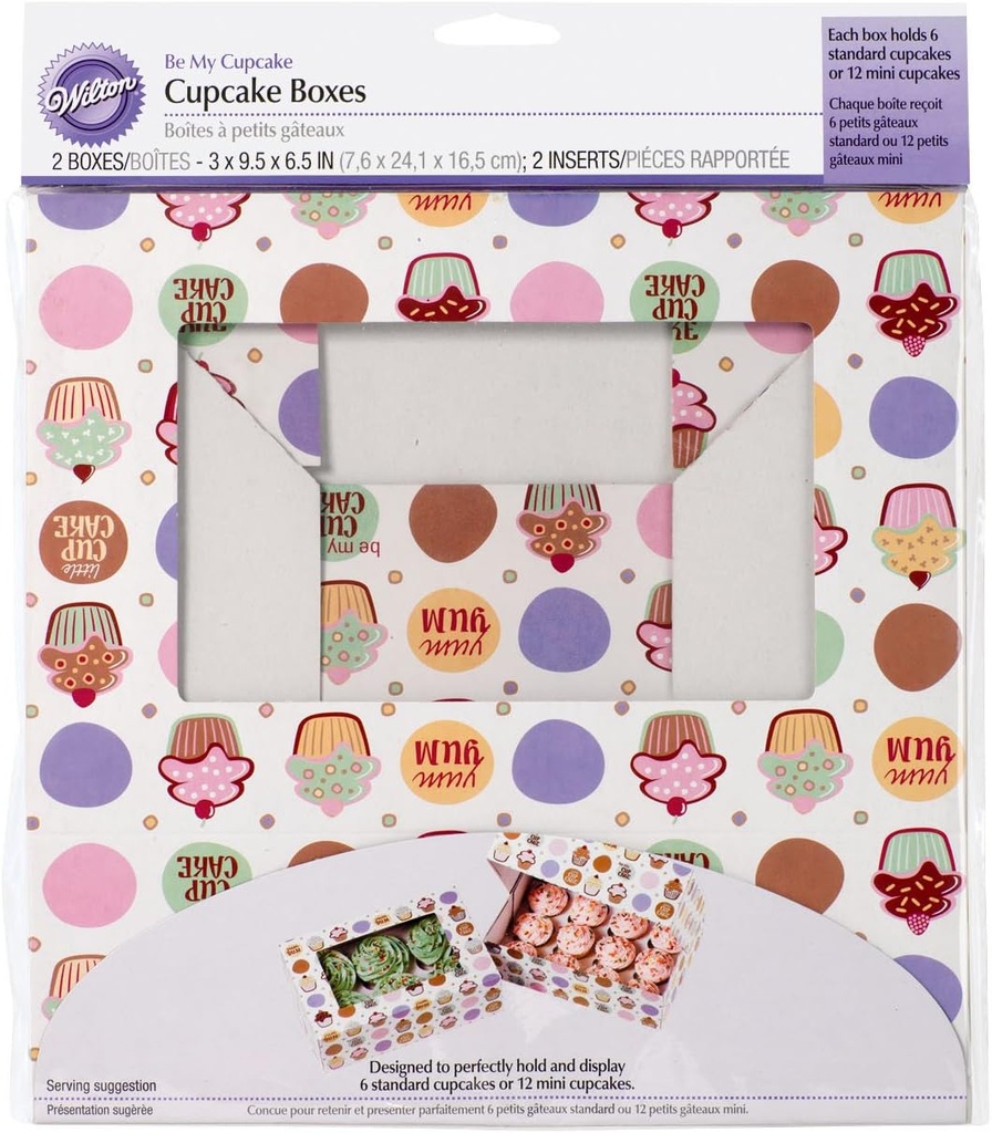 Wilton Be My Cupcake Large Cupcake Boxes