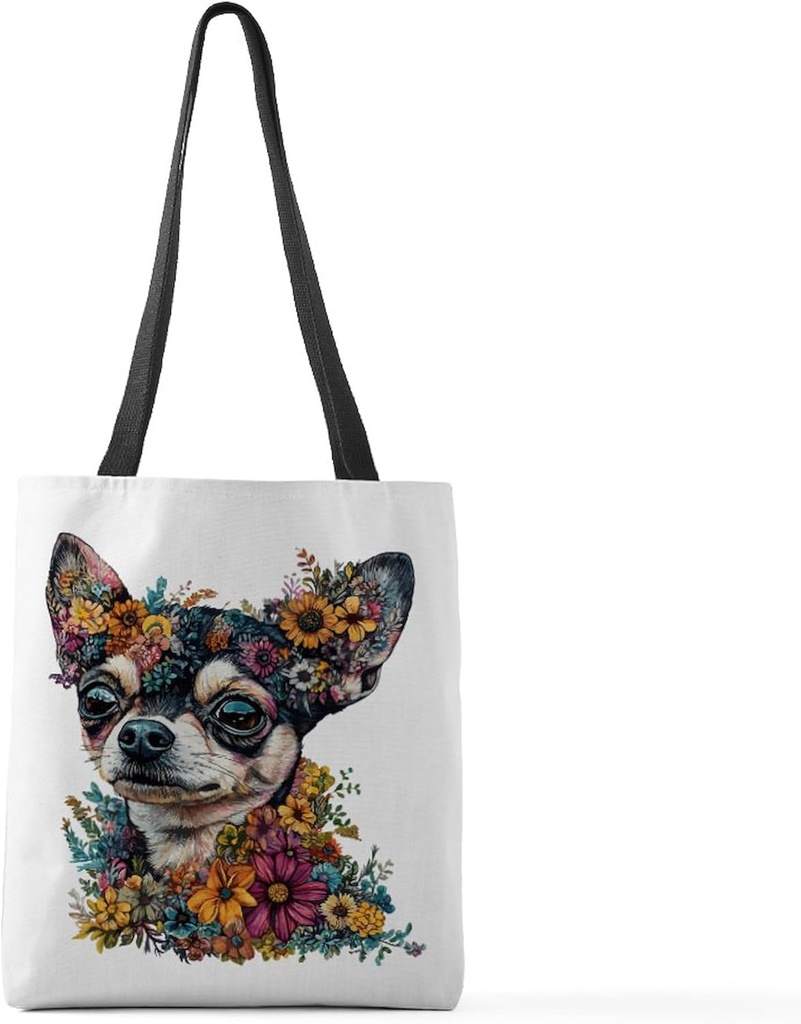 CafePress Chihuahua Polyester Tote Bag 16"x16"