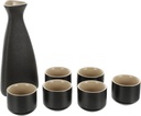 PRETYZOOM 1set Ceramic Sake Cups Traditional Japanese Style Serving Cups Sake Bottle Elegant Design for Any Occasion for Friends and Family