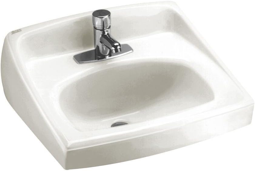 American Standard 0356.421.020 Lucerne Wall-Mount Lavatory Sink with Center Faucet Hole, White