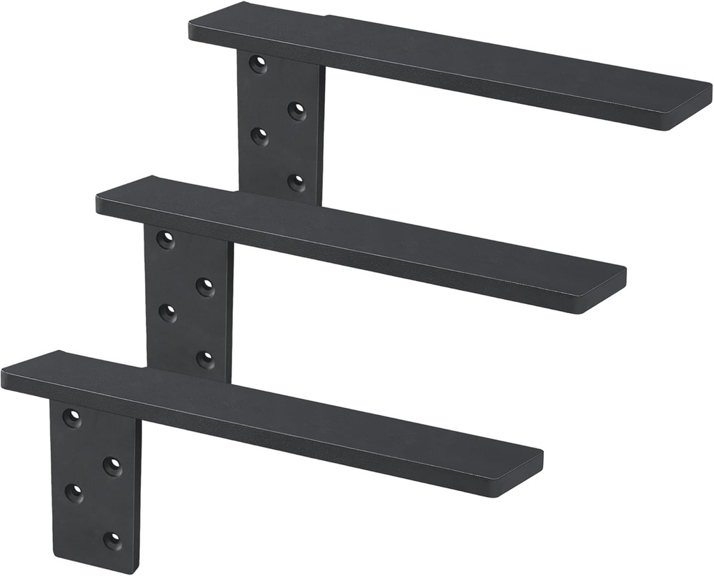 Free Hanging Side Wall Floating Shelf Bracket 3 Pack 16 Inch Heavy Duty Countertop Support Bracket for Breakfast Bars Cabinet Granite Countertops with No Knee Wall or Pony Wall