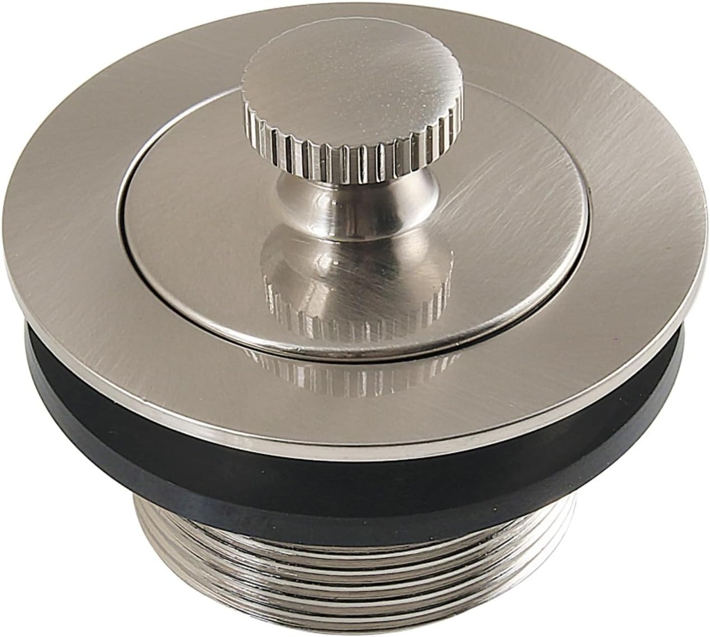 Kingston Brass DLT2088 1-1/2-Inch Brass Lift & Lock Bathtub Drain, 2-3/4'' (L) x 2-3/4'' (W) x 2-3/16'' (H), Brushed Nickel