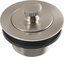 Kingston Brass DLT2088 1-1/2-Inch Brass Lift & Lock Bathtub Drain, 2-3/4'' (L) x 2-3/4'' (W) x 2-3/16'' (H), Brushed Nickel