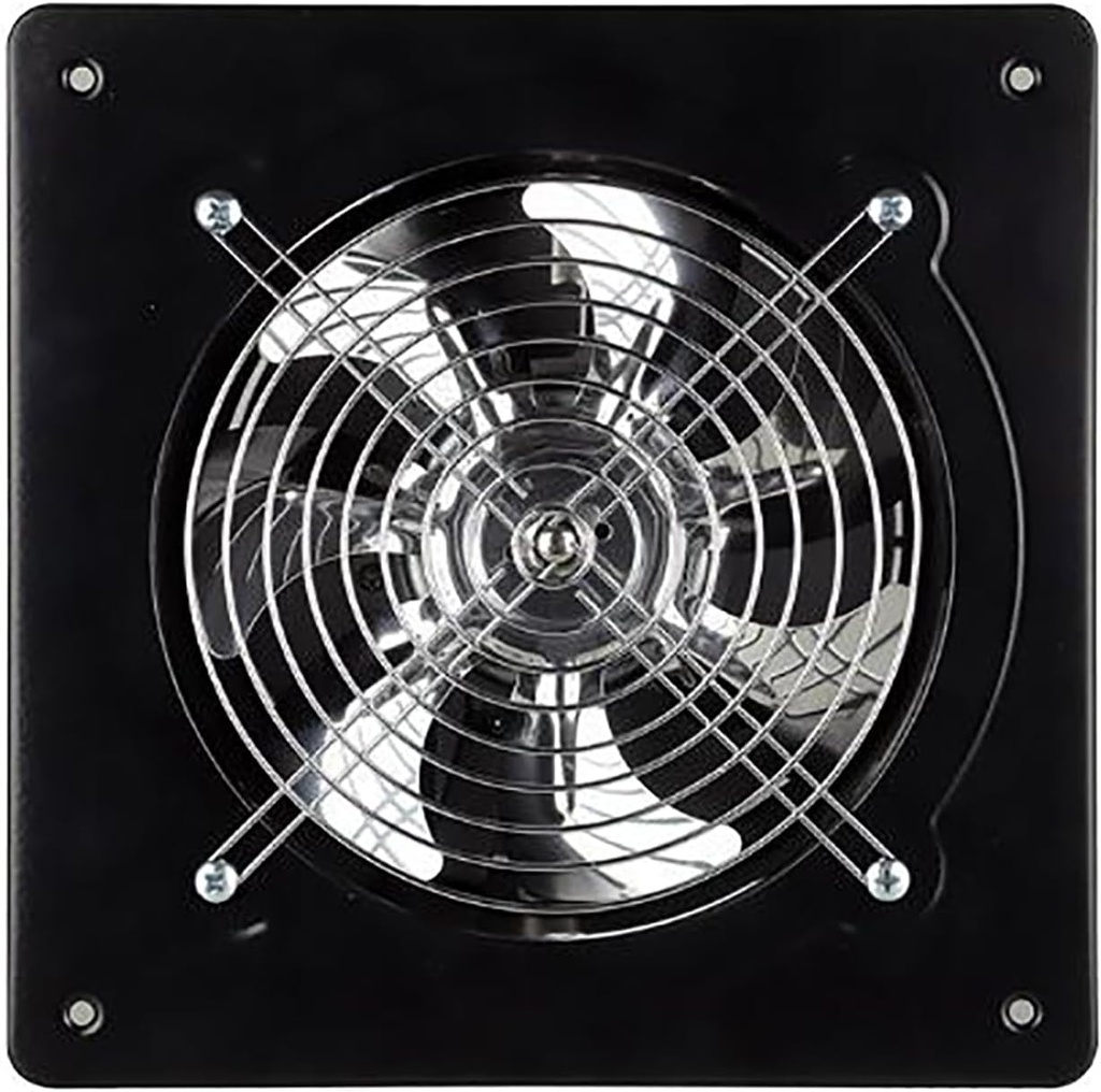 Kitchen Exhaust Fan, Stainless Steel Bathroom Thin Fan, Wall Mounted Household Ventilation Fan, with Backdraft Damper for Home Office Commercial Use,6inch