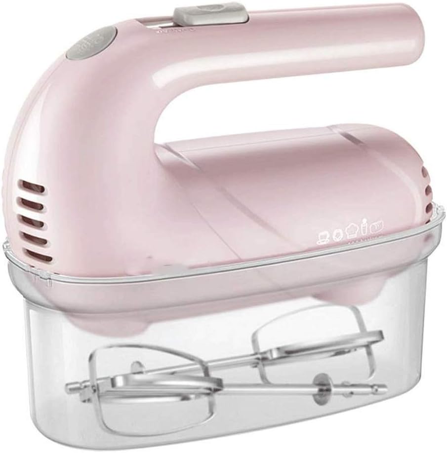 Hand Mixer Electric, 5-Speed Hand Mixer with Handheld Kitchen Mixer Includes Beaters, Dough Hooks and Storage Case (Color : B) (A) fine