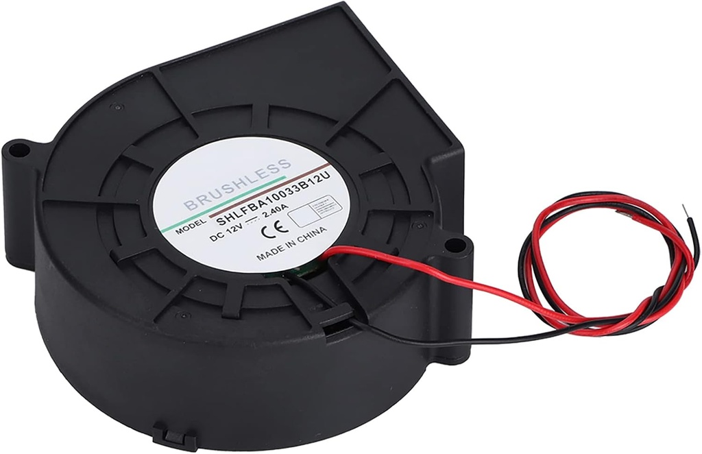 AUNMAS 12V 2.4A Blower Fan, Double Ball Bearing, Variable Speed Controller, High Airflow Cooling Fan for Dryer Vent, RV, Camp Kitchen, BBQ Smoker