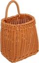 DOITOOL Imitation Rattan Flower Basket Willow Hand Woven Wall Basket Organizer Wicker Hanging Fruit Vegetable Basket Onion Basket Home Decoration
