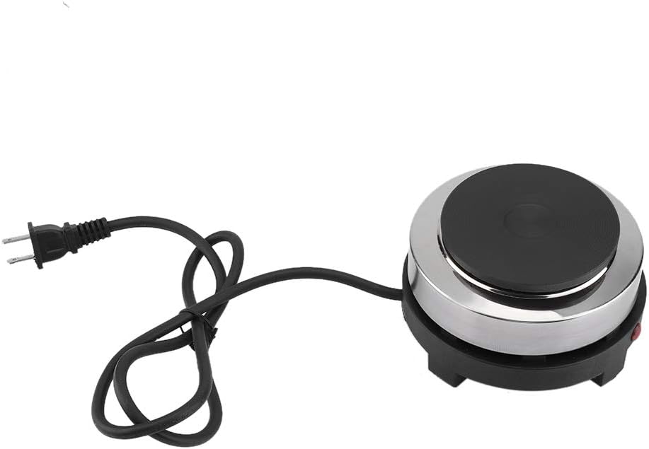 Portable Electric Mini Stove Hot Plate, Multifunction Kitchen Electric Hot Heater for Soup Porridge and Hot Pot Cooking (US Plug 110V)