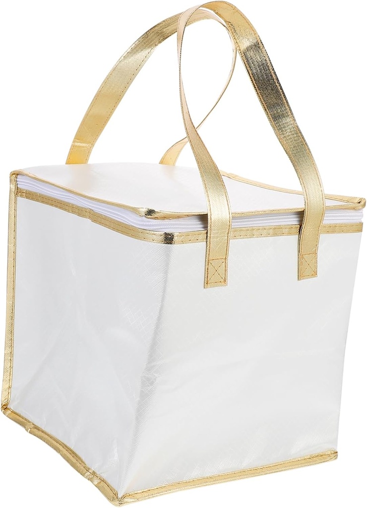 Amosfun 1Pc Insulated Food Transport Tote with Handle Cake Storage Bag for Freshness Capacity Food Storage Pouch for Cake Fruit Vegetables Seafood Portable