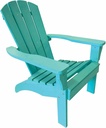 Leigh Country Poly Resin Adirondack Chair, Turquoise