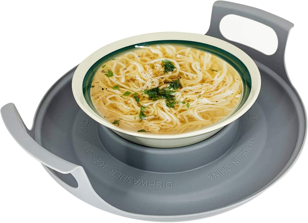 Handy Gourmet Microwave Cool Caddy w/ Handles - Carrying Tray for Bowls, Plates