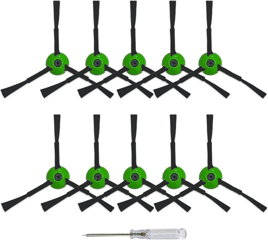 10 Pack Replacement Side Brushes Compatible with iRobot Roomba i & j & e Series All Models, Edge-Sweeping Brushes Accessories for i1+/i2+/i3+/i4+/i5+/i6+/i7+/i8+/j6+/j7+/j8+/e5/e6 Robot Vacuum