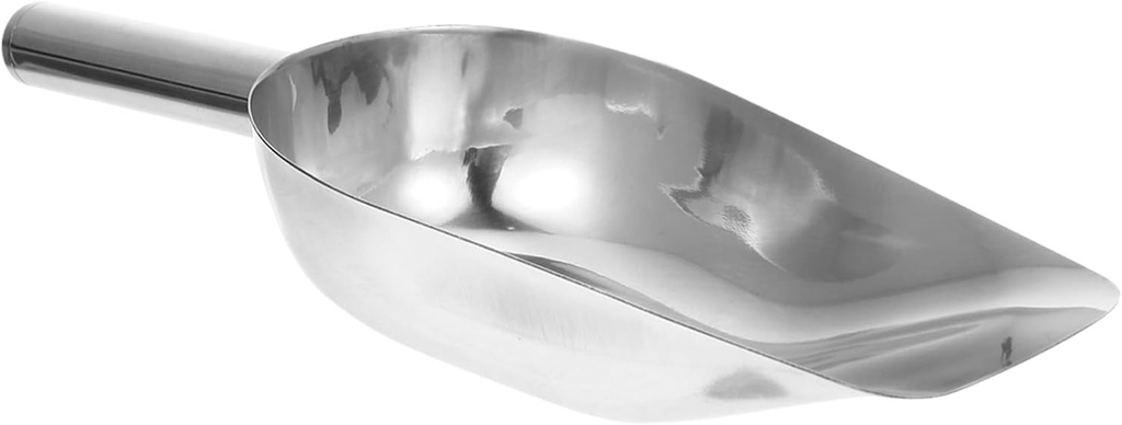 Healifty Flour Shovel Ice Scoop Rice Shovel Kitchen Multi-purpose Stainless Steel Scoop