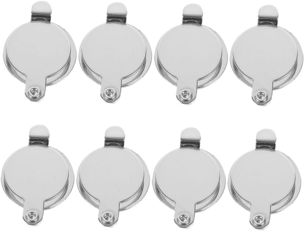 DOITOOL 8pcs Peephole Cover Plates for Door Viewer -Peeping Privacy for Easy Installation Inner Outer