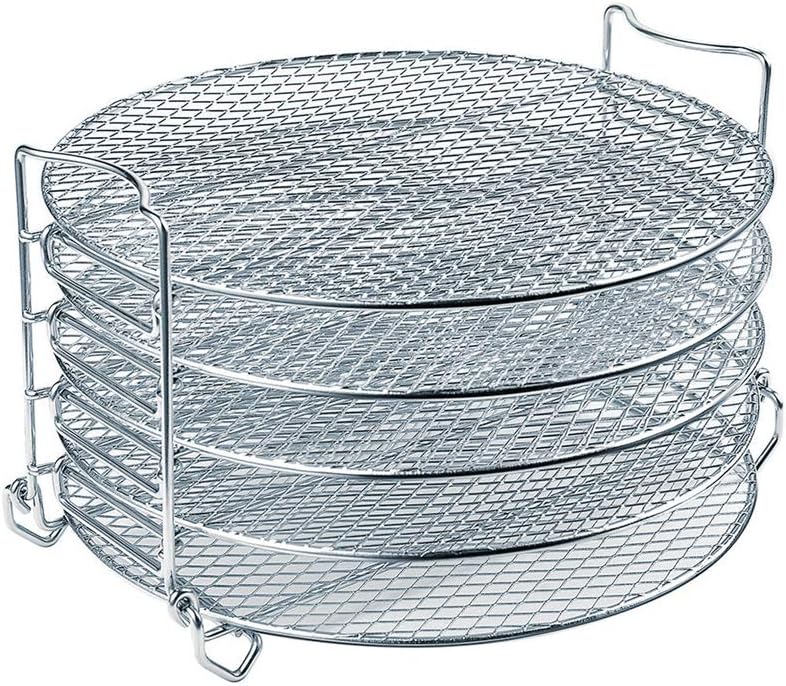 Dehydrator Rack For Ninja Foodi Accesories, Pressure Cooker and Air Fryer 6.5 Quart & 8 Quart - Stainless Steel Cooker Rack With Five Stackable Layers