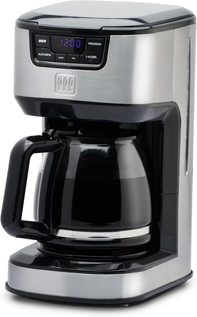 Toastmaster 12-Cup Digital Drip Coffee Maker, Stainless Steel, TM-129CM