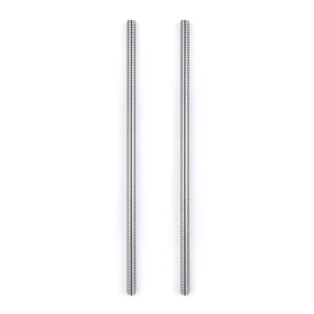 2Pcs M4 x 250mm Fully Threaded Rods Bar Studs Screw Rod, 304 Stainless Steel