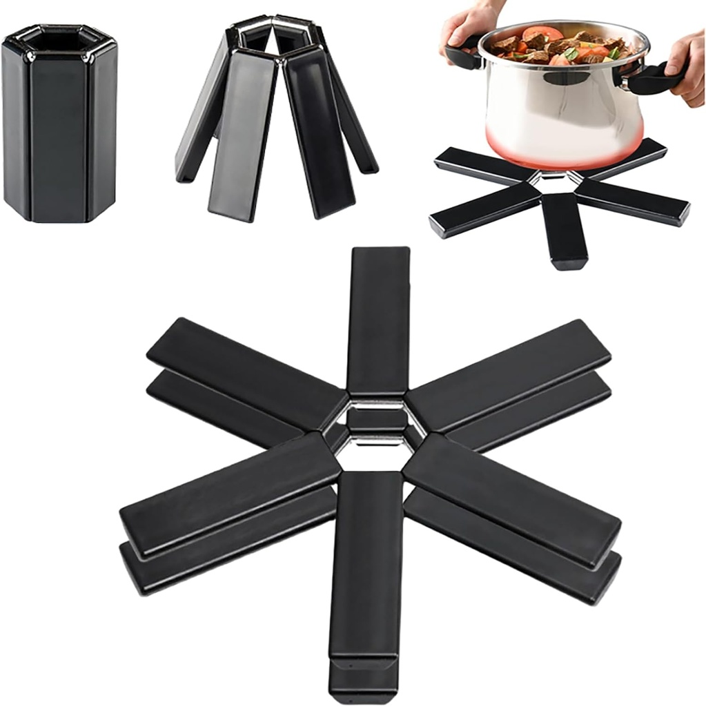 Folding Insulation Pad, 2025 Creative Folding Heat Insulation Pad Pot and Pan Protectors Cookware Protectors for Kitchen Anti Scratch Cookware Utensils Tool Pan Protectors for Kitchen (2pcs)