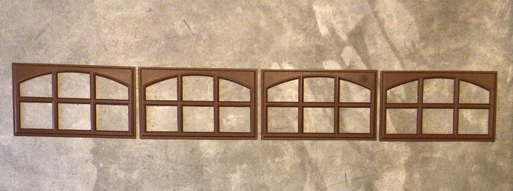 4 Amarr Cascade Short Panel Replacement Decorative Inserts for Amarr Garage Doors Walnut 18.5" x 11" Mullion Trim Only Fits Amarr & Pella Garage Doors