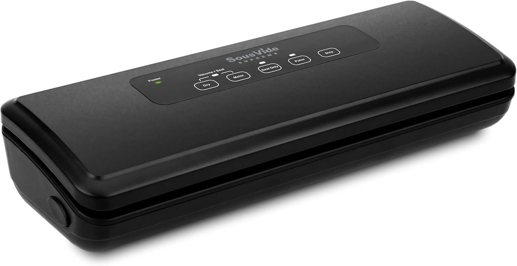 Sous Vide Supreme Vacuum Sealer VS007 - Food Preserver - Great for Sous Vide Cooking - Easy To Use - Dry and Moist Food Mode - Seal Only Function - Create Custom Sized Bags (Bags NOT included)