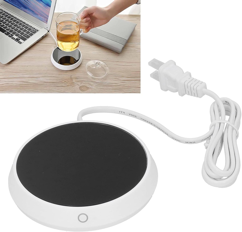 Topyond Coffee Cup Warmer Machine - Keep Your Beverage Warm with Auto Shut Off/On, Milk Mug Warmer Plate for Home Office - US Plug 110V