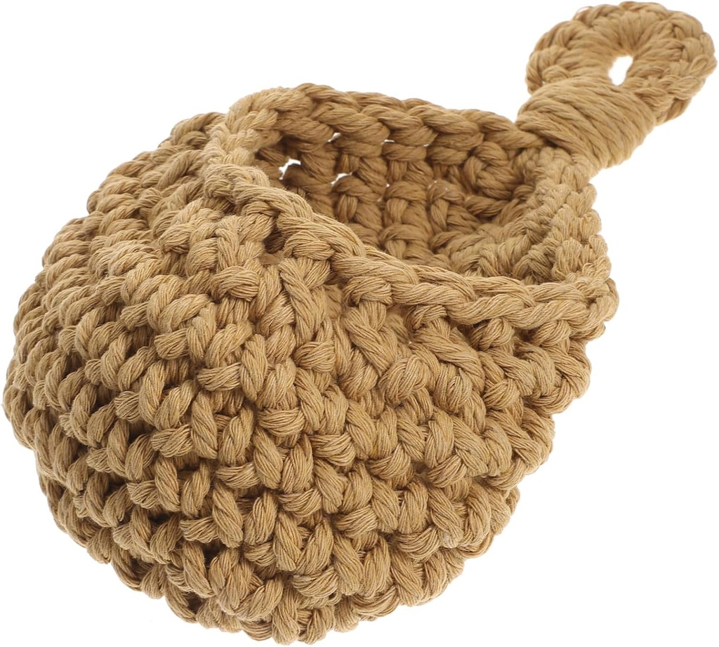 Luxshiny Hanging Wall Storage Basket for Fruits Vegetables Woven Design for Kitchen Home Decor Easy to Hang for Housewarming and Creative Wall Organization