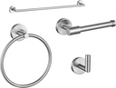 Design House Park 188722 Graz 4-Piece Bathroom Accessory, Satin Nickel, Kits & Combo Packs